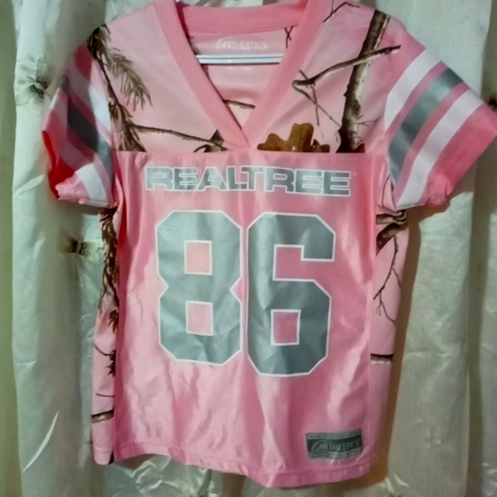 Realtree Pink Camo Short Sleeve Jersey Tee - '86 Graphic